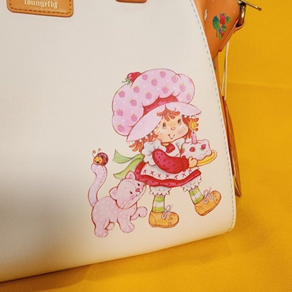 Loungefly Strawberry Shortcake & Friends Birthday Cake Satchel Handbag NEW - Picture 6 of 13